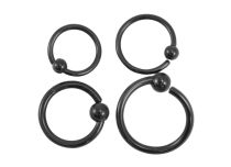 Stalen ring zwarte draai | Itc