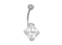 Banaanstaal Kristallen Set Wit Gekrast Vierkant 10 mm | Itc