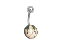 Banaan Stalen Ballen 6 / 12 mm Ganesh motief | Itc