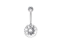 Banaan Staal Strass Wit | Itc