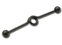 Barbell Staal Zwart Spiraal 10 mm Ballen 5 mm | Itc