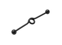 Barbell Staal Zwart Spiraal 10 mm Ballen 5 mm | Itc