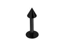 Labret staal zwarte punt 3 mm | Itc