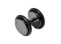 Faux Plug Staal zwart | Itc