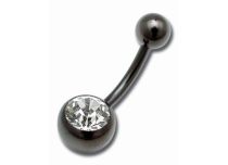 Bananenstaal Zwart Gekleurde Kristallen Bollen 5 / 8 mm | Itc