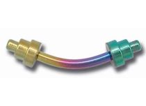 Banaan Titanium Dumbbells Gekleurd 4 mm | Itc