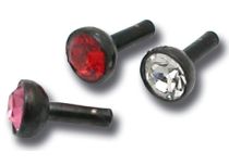 Stalen bal Push Clip Kristal | Itc