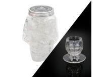 Lege kristallen fles met draaidop