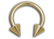 Hoefijzer Staal Goud Fijn Spikes 3 mm | Itc
