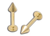 Labret staal goud fijne punt 3 mm | Itc