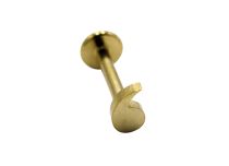 Labret staal PVD goud druppel patroon | Itc