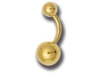 Banaan Navel Stalen Gouden Bal 5 / 8 mm | Itc