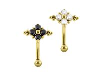 Fijn verguld stalen banaan 1.2X8 kristal