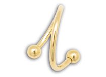 Spiraalstaal Verguld Goud Kogel 3 mm | Itc