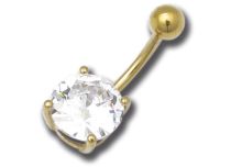 Banaan Staal Goud Fancy Wit Kristal | Itc