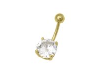 Banaan Staal Goud Fancy Wit Kristal | Itc