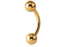 Banaan Titanium PVD Gouden Steriele Ballen 3 mm | Itc