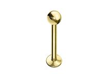 Labret Titaan PVD Goud Steriel Bal 3 mm | Itc