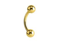 Banaan Titanium PVD Goud Inwendige Steriele Bal 3 mm | Itc