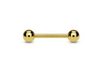 Titanium PVD Gouden Steriele Bal Barbell 1,6 mm | Itc