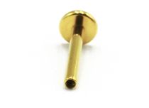 Labret Titanium PVD Goud Inwendig Steriel Dienblad 4 mm | Itc