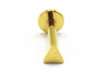 Labret Titanium PVD Goud Inwendig Steriel Driehoekpatroon | Itc