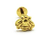 Labret Titane PVD Goud Interne Steriel Motief Abeille | Itc