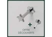Labret Titane Intern Stérile motief Étoile | Itc