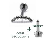 Labret Titane Interne Stérile motief Arc de Billes | Itc