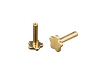Labret Fleur 1.2x6 Titanium PVD GOUD inwendig