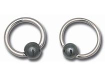 Gekleurde Titanium Ring Hematiet Bal 4 mm | Itc
