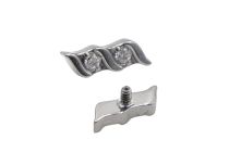 Titanium accessoire met gedraaid staafpatroon | Itc