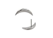 accessoire piercing titane demi-lune bombée threadless