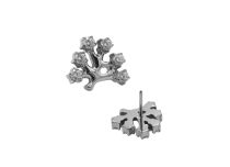 accessoire threadless titane branche strass blanc piercing