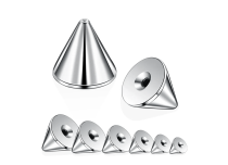 Pointe conique acier pour bijou piercing 1.2 mm
