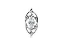 accessoire titane vegetal strass blanc