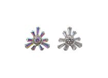 Accessoire interne Titane ASTM F136 0.9 mm motif floral rayonnant | iTC
