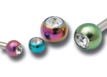 Wit Kristal Geanodiseerd Stalen Bal| Itc