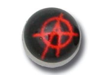 Schroefbare stalen kogel met Anarchy motief | Itc