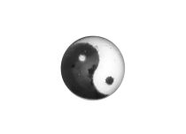 Schroefbare stalen kogel met Yin Yang ontwerp | Itc