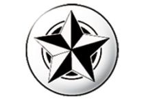 Stalen Kogel Push Clip Ster motief Zwart Wit | Itc