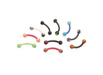 Set van 10 Gekleurde Acryl Bananen Ballen | Itc