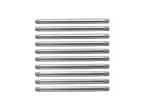 Set titanium rechte staven zonder kogel
