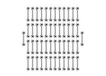 Set Titanium halterballen 3 mm | Itc