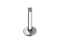 Stalen labret zonder kogel