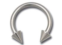 Titanium hoefijzer met spikes | Itc