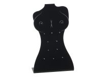 12-plaats juwelendisplay teton acryl. Zwart