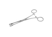 Roestvrijstalen klem klein rond 4,5 x 8mm lengte 15,5 cm