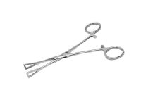 Roestvrijstalen klemdriehoek 5,5 x 11 mm, 15,5 cm lang