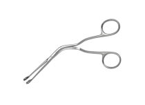 Roestvrijstalen gebogen piercing tang, klein rond